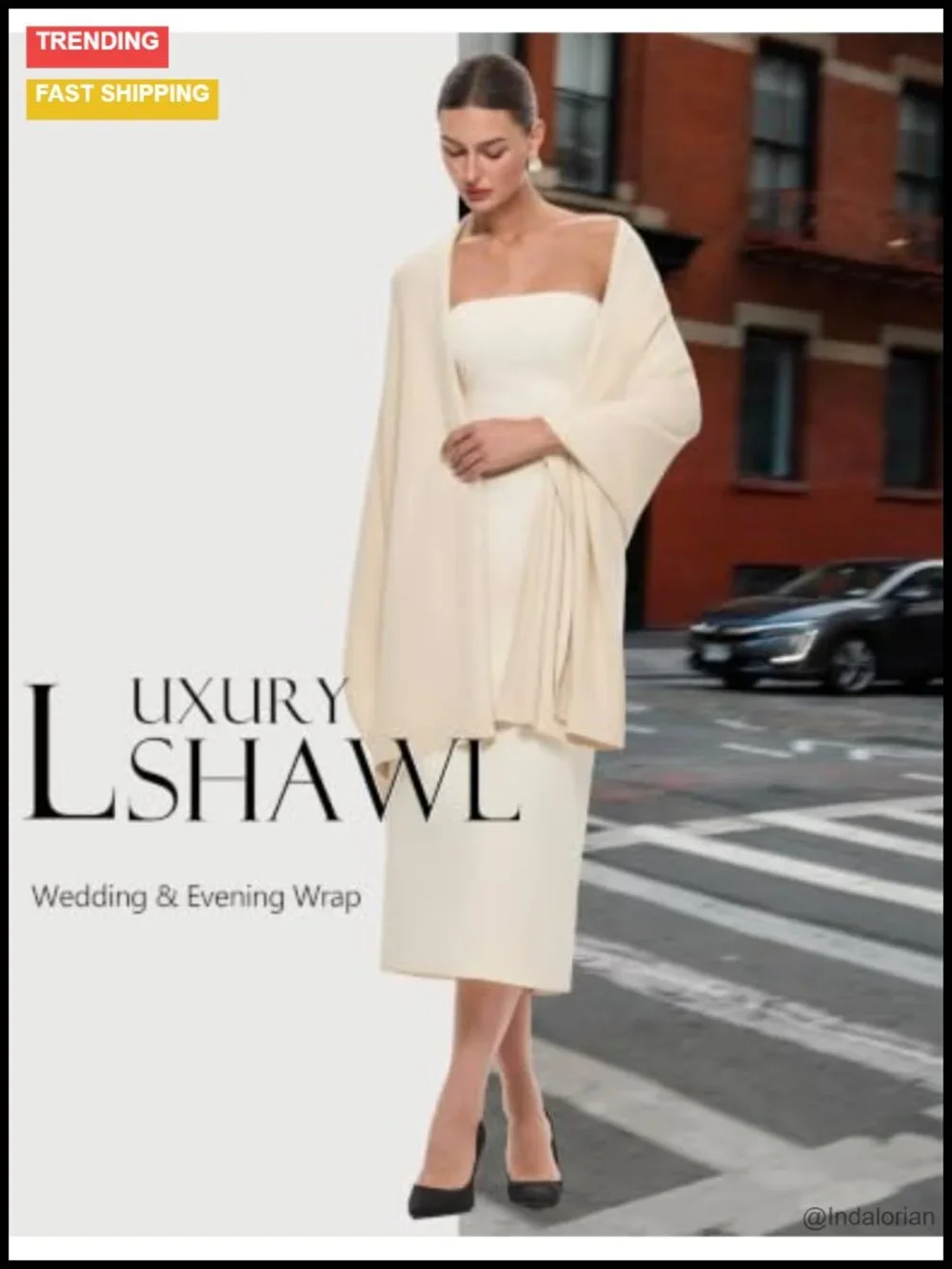 Pashmina Shawl Wrap Large Wedding Bridal Evening Scarf Thick Warm Shoulder Cover